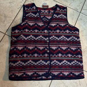 Vintage Erika wool vest size large